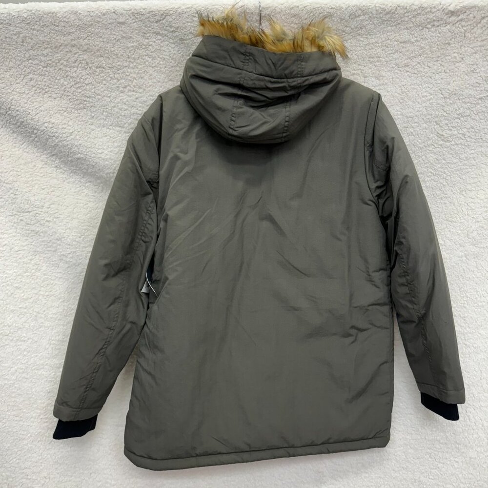BLEECKER & BROAD Men's Hooded PufferJacket Size Medium Full Zip Coat NEW - Picture 3 of 3